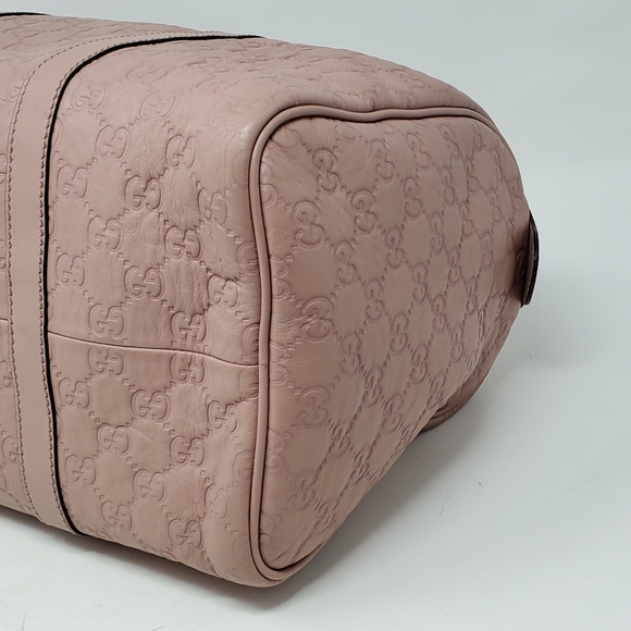 100% Auth Gucci Boston Light Pink Leather Bag - Picture 10 of 16